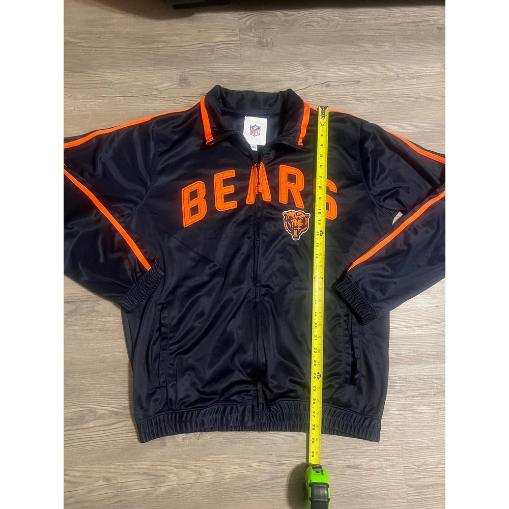 Vintage NFL Chicago Bears Men's Track Jacket Full Zip Blue Size Large - Picture 6 of 7